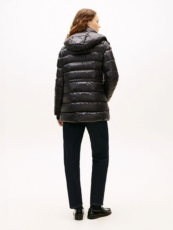 GLOSS HW DOWN WAIST REG COAT Kadın Siyah Mont - WW0WW47355