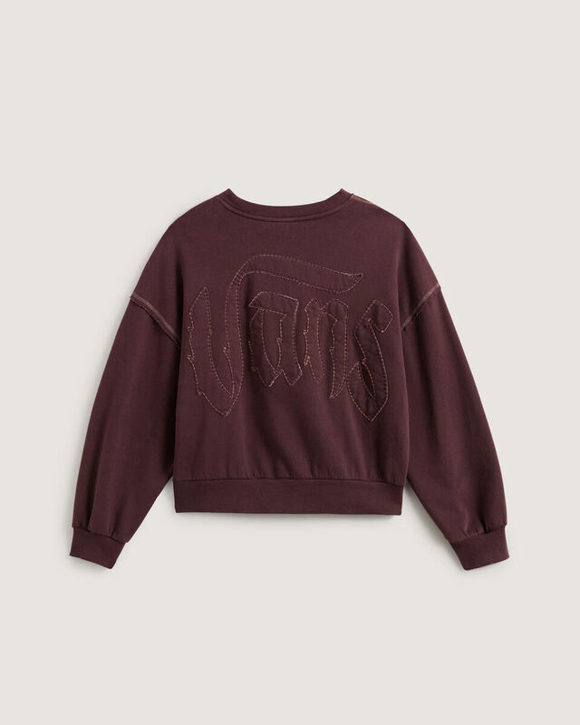 Got Your Back Crew Kadın Dark Port Sweatshirt - VN000Q33