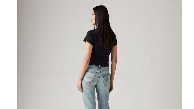 GR ESSENTIAL SPORTY TEE ESS VINTAGE BAT Kadın Siyah T-Shirt - A8798