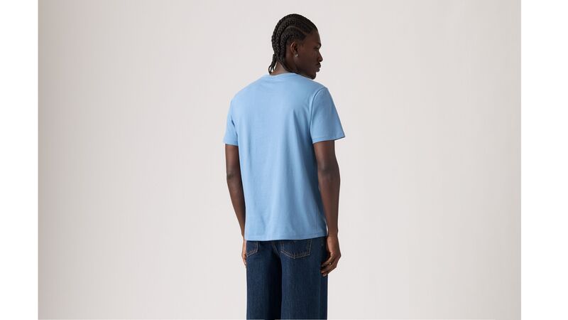 GRAPHIC CREWNECK TEE SSNL FILLED BW QUIE Erkek Mavi T-Shirt - 22491