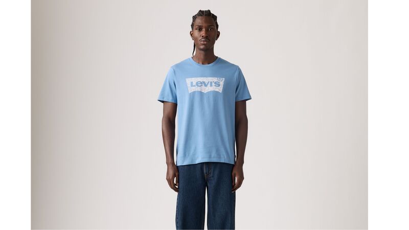 Levi's - GRAPHIC CREWNECK TEE SSNL FILLED BW QUIE Erkek Mavi T-Shirt - 22491