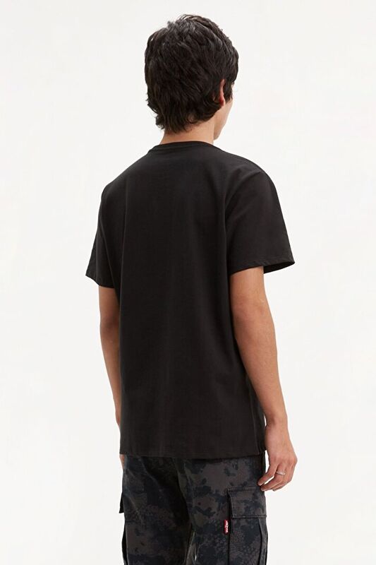 Graphic Setın Neck Hm Graphic Tr DreSS Erkek Siyah Grafik Tişört - 17783