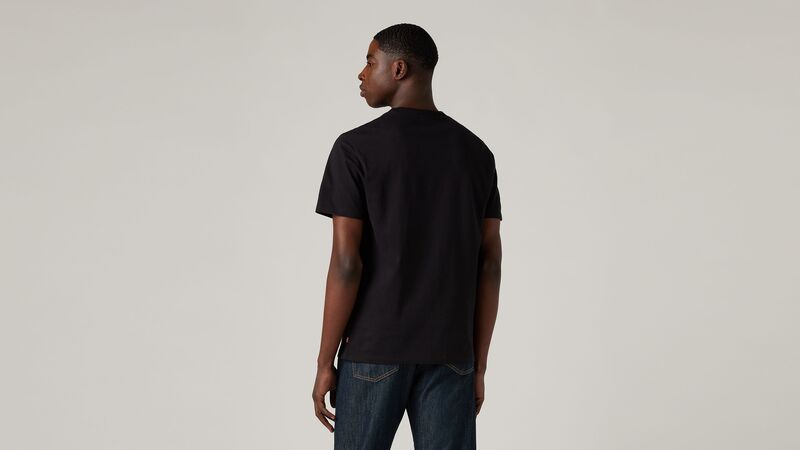 Graphic Setın Neck Hm Graphic Tr DreSS Erkek Siyah Grafik Tişört - 17783
