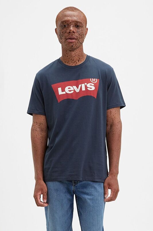 Levi's - GRAPHIC SETIN NECK HM GRAPHIC TR WHITE Erkek Mavi T-Shirt - 17783