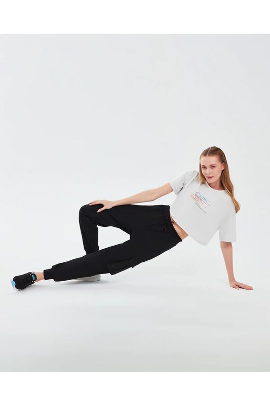 Graphic T-Shirt W Short Sleeve Kadın Gri T-Shirt - S241014