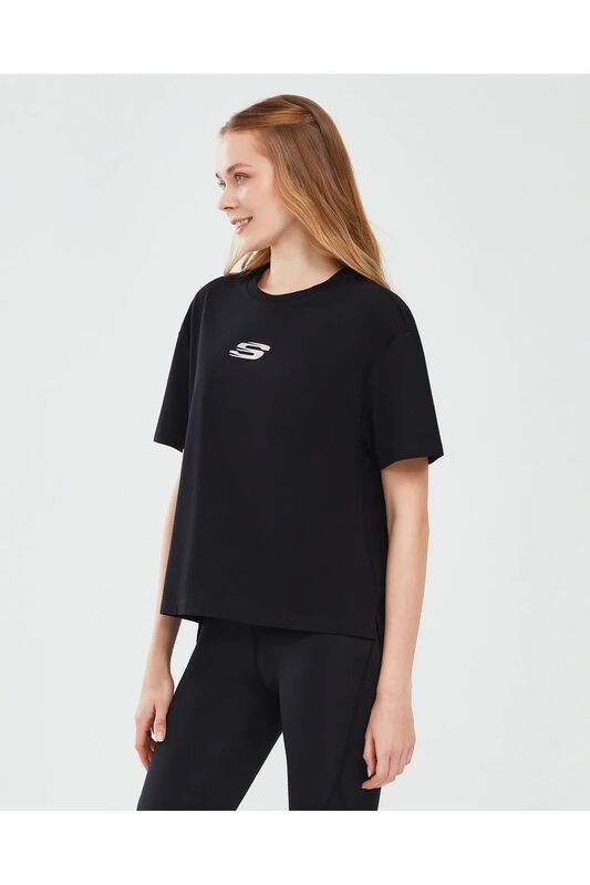 Graphic T-Shirt W Short Sleeve Kadın Siyah T-Shirt - S241011