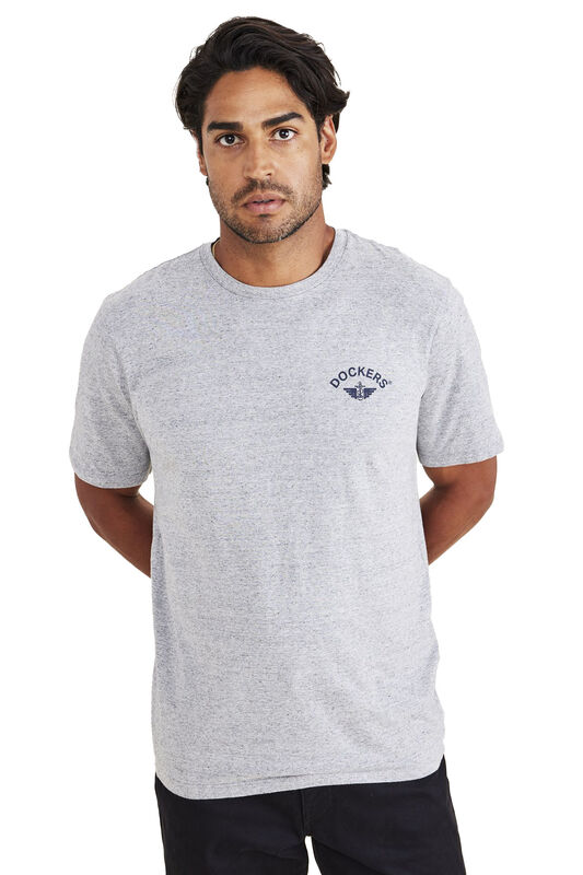 Dockers - GRAPHIC TEE 1 FAN TEE BEAUTIFUL BLACK (L Erkek Gri T-Shirt - A1103