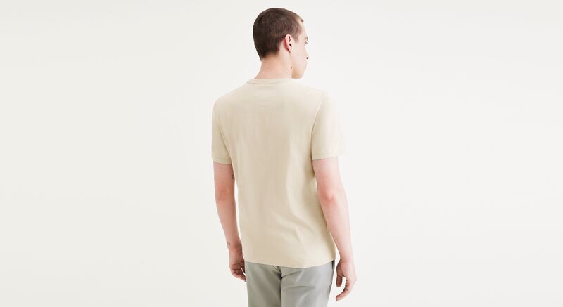 GRAPHIC TEE FAN LOGO GRAPHIC TEE SAHARA Erkek Bej T-Shirt - A1103