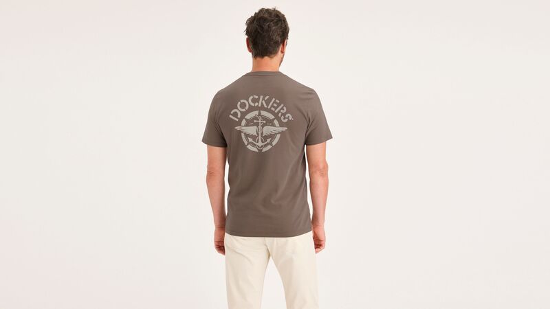 GRAPHIC TEE TRAVELER LOGO GRAPHIC TEE FO Erkek Kahverengi T-Shirt - A1103