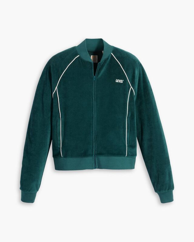 GT IVY LEAGUE ZIP Kadın Yeşil Sweatshirt - A5991
