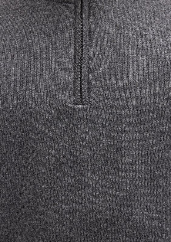 HALF ZIP KAZAK Erkek Gri Kazak - M0710371