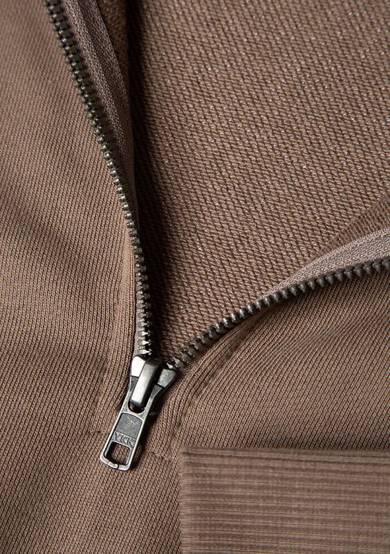 HALF ZIP SWEATSHIRT Erkek Kahverengi Sweatshirt - M0S10419