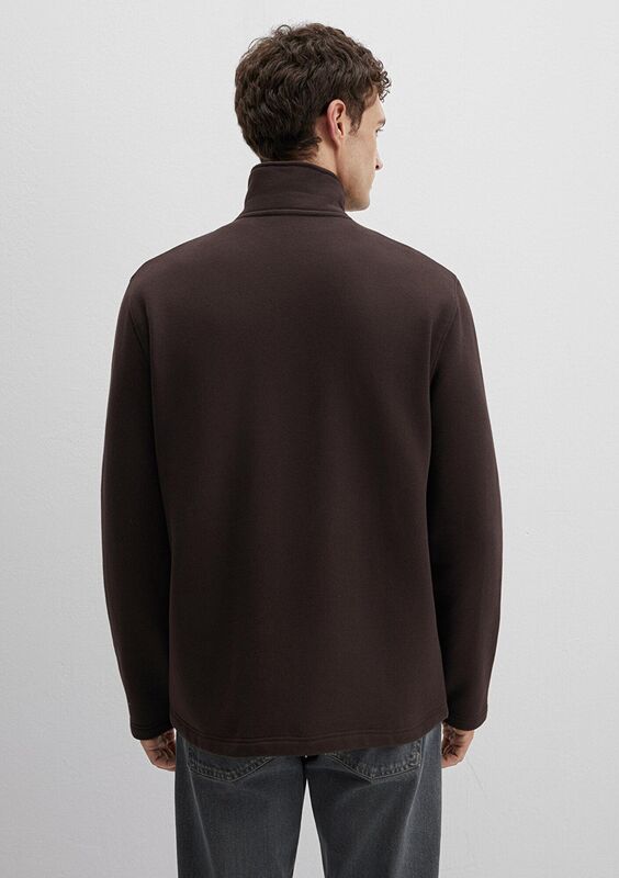HALF ZIP SWEATSHIRT Erkek Kahverengi Sweatshirt - M0S10519