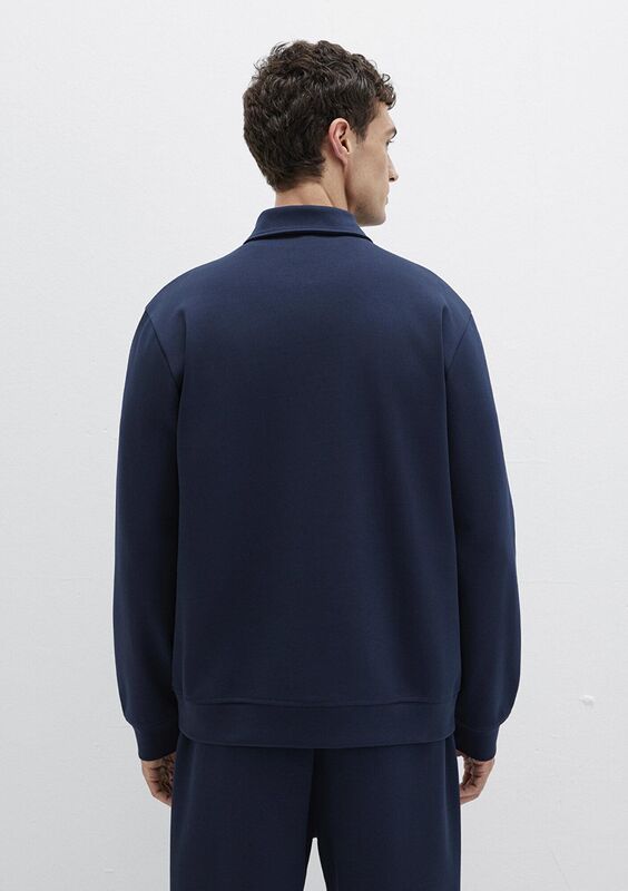 HALF ZIP SWEATSHIRT Erkek Mavi Sweatshirt - M0S10382