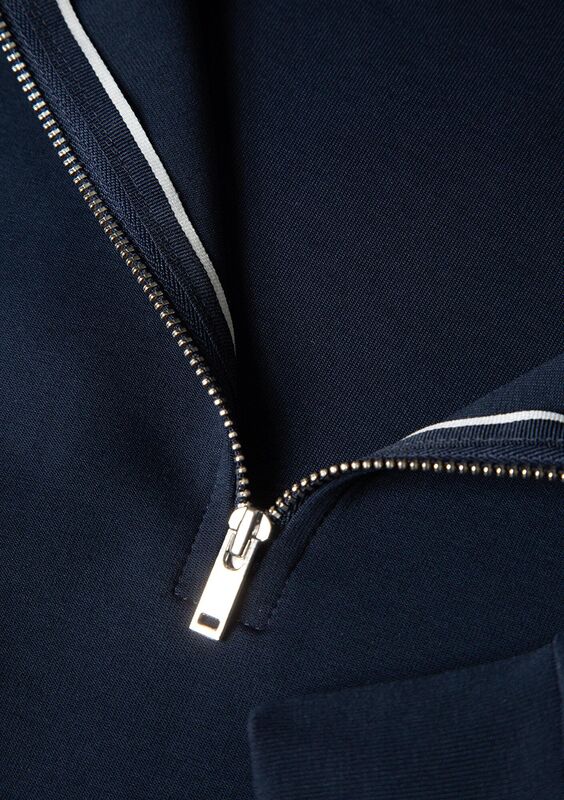 HALF ZIP SWEATSHIRT Erkek Mavi Sweatshirt - M0S10382