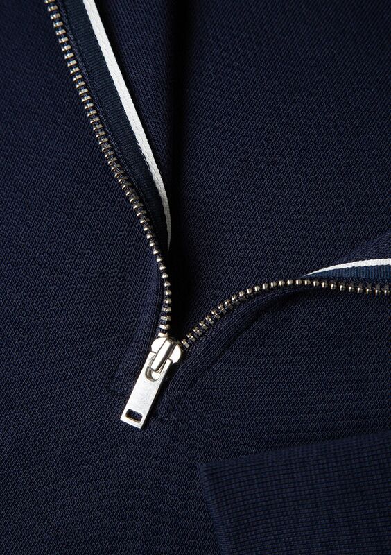 HALF ZIP SWEATSHIRT Erkek Mavi Sweatshirt - M0S10414