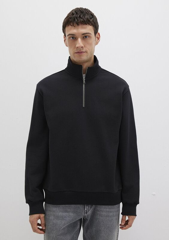 HALF ZIP SWEATSHIRT Erkek Siyah Sweatshirt - M0S10419