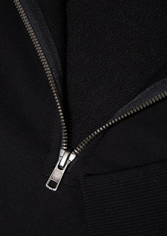 HALF ZIP SWEATSHIRT Erkek Siyah Sweatshirt - M0S10419