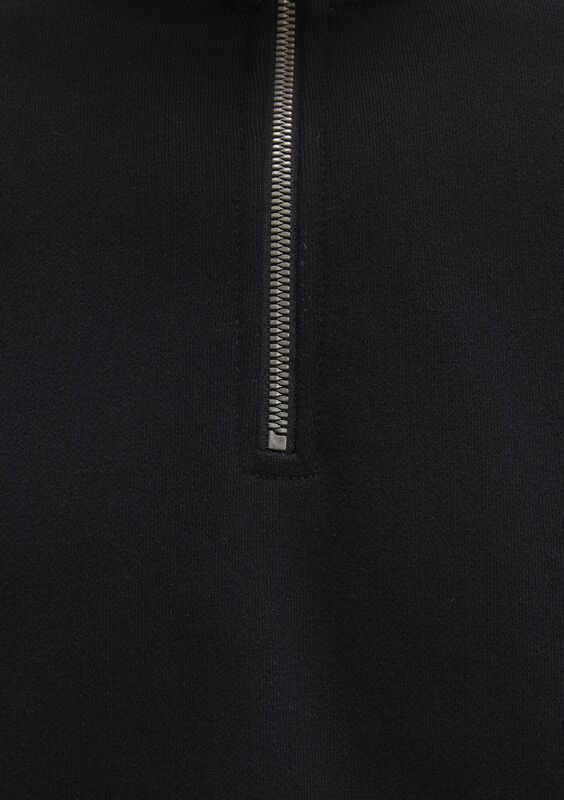 HALF ZIP SWEATSHIRT Erkek Siyah Sweatshirt - M0S10419