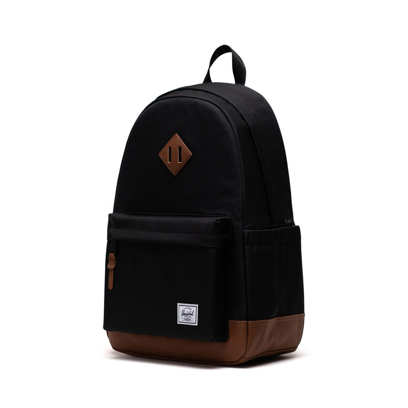 Herschel Heritage Backpack - Black/Tan - OS Uniseks Siyah Sırt Çantası - 11383-00055