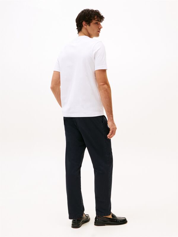 HILFIGER ARCH POCKET TEE Erkek Beyaz T-Shirt - MW0MW38623