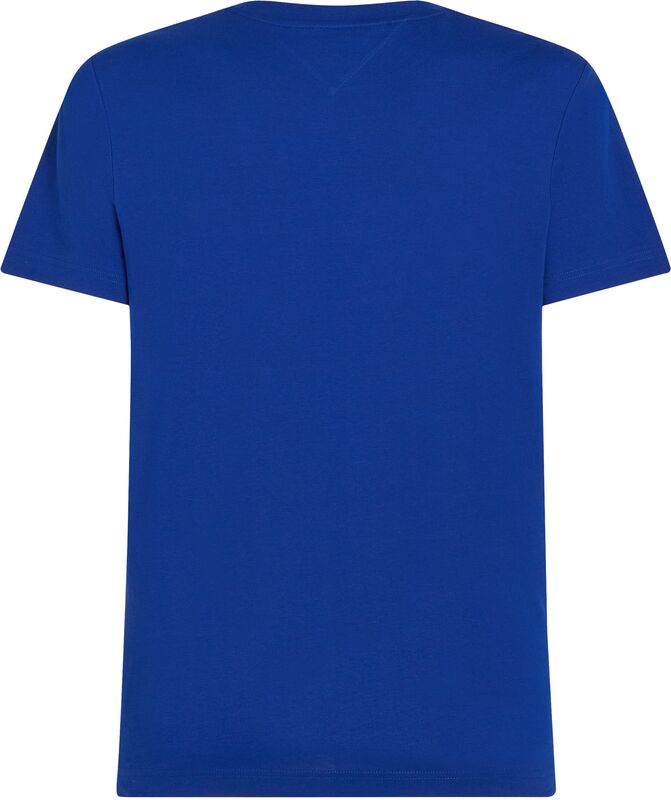 HILFIGER CENTER STACK TEE Erkek Mavi T-Shirt - MW0MW38621