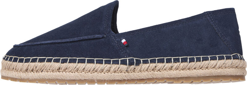 Tommy Hilfiger - HILFIGER FLEX ESPA SUEDE LOAFER Erkek Mavi Günlük Ayakkabı - FM0FM05392