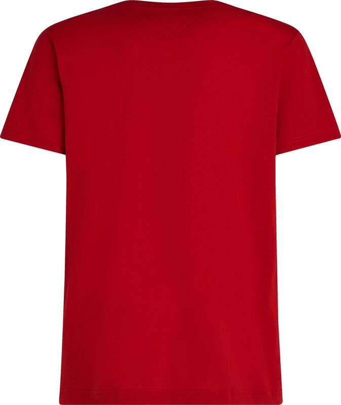 HILFIGER STACK TEE Erkek Kırmızı T-Shirt - MW0MW38622