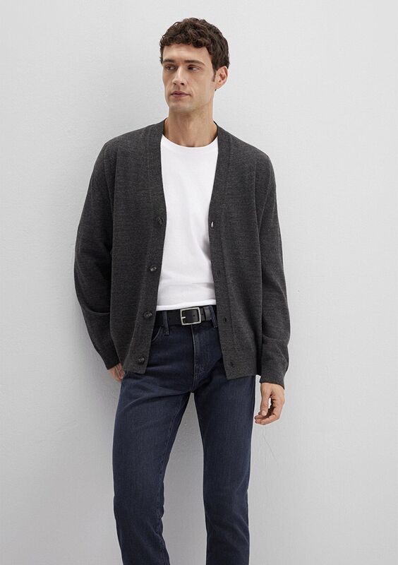 HIRKA Erkek Koyu Gri Hırka - M0710317