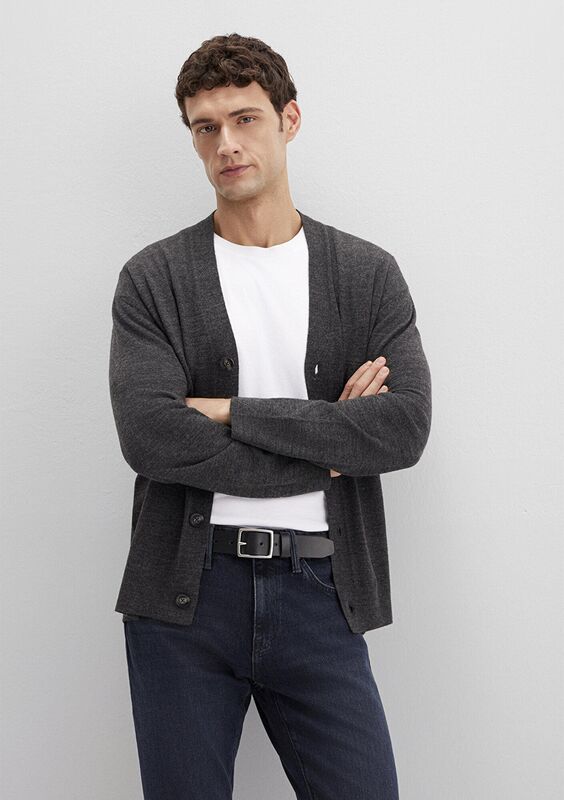 HIRKA Erkek Koyu Gri Hırka - M0710317