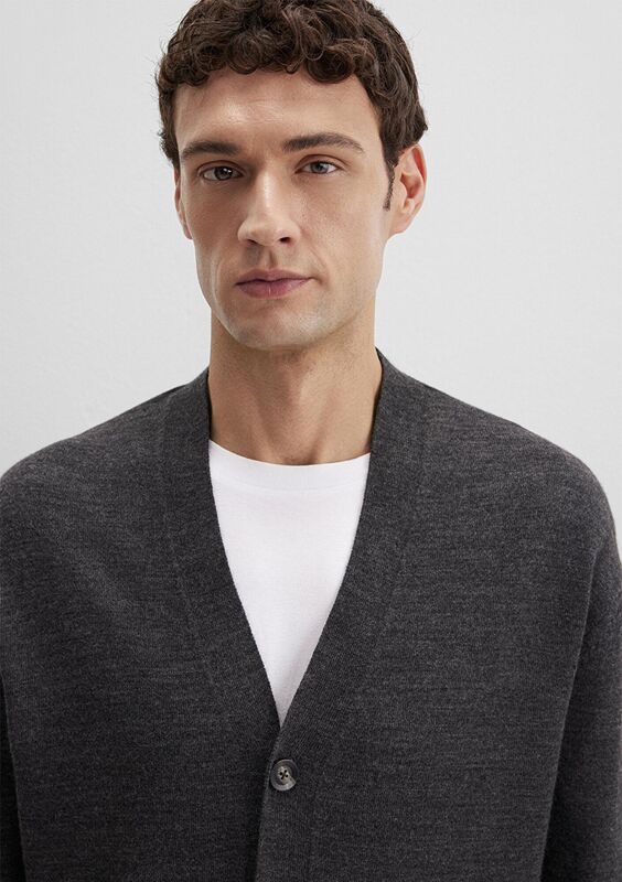 HIRKA Erkek Koyu Gri Hırka - M0710317