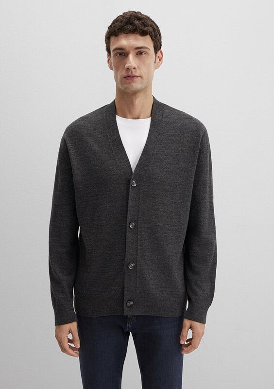 HIRKA Erkek Koyu Gri Hırka - M0710317