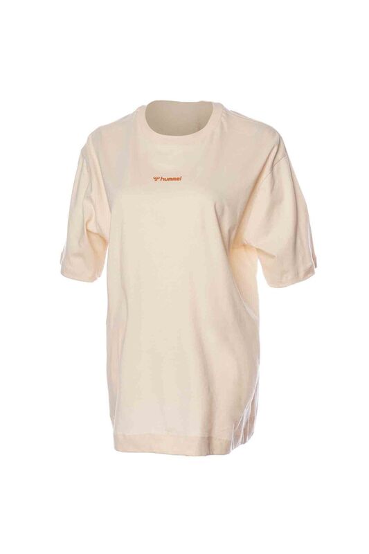 HMLARIA OVERSIZE T-SHIRT S/S Kadın WHITECAP GREY T-Shirt - H911923