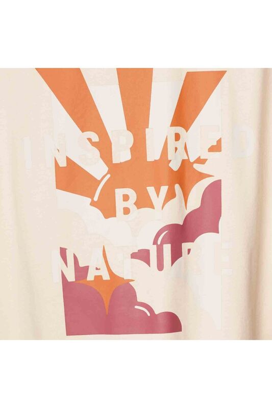 HMLARIA OVERSIZE T-SHIRT S/S Kadın WHITECAP GREY T-Shirt - H911923