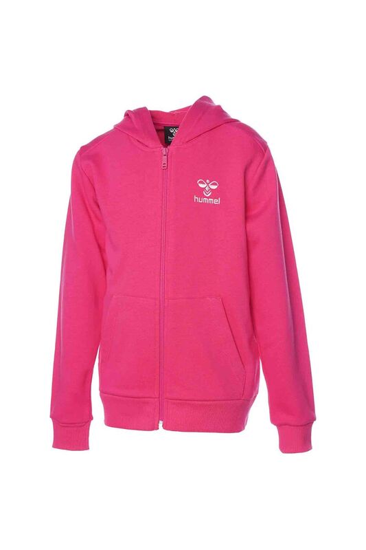 HMLFELISIAS ZIP HOODIE Unisex Çocuk RASPBERRY SORBET Sweatshirt - 921599