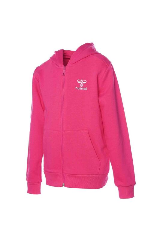 Hummel - HMLFELISIAS ZIP HOODIE Unisex Çocuk RASPBERRY SORBET Sweatshirt - 921599