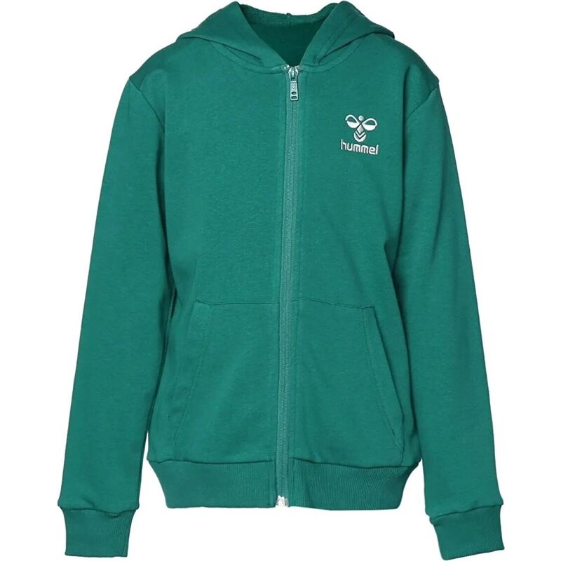 Hummel - HMLFELISIAS ZIP HOODIE Unisex Çocuk Yeşil Sweatshirt - 921599