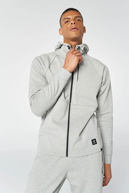 hmlT-MT INTERVAL ZIP HOODIE Erkek Gri Sweatshirt - 921647