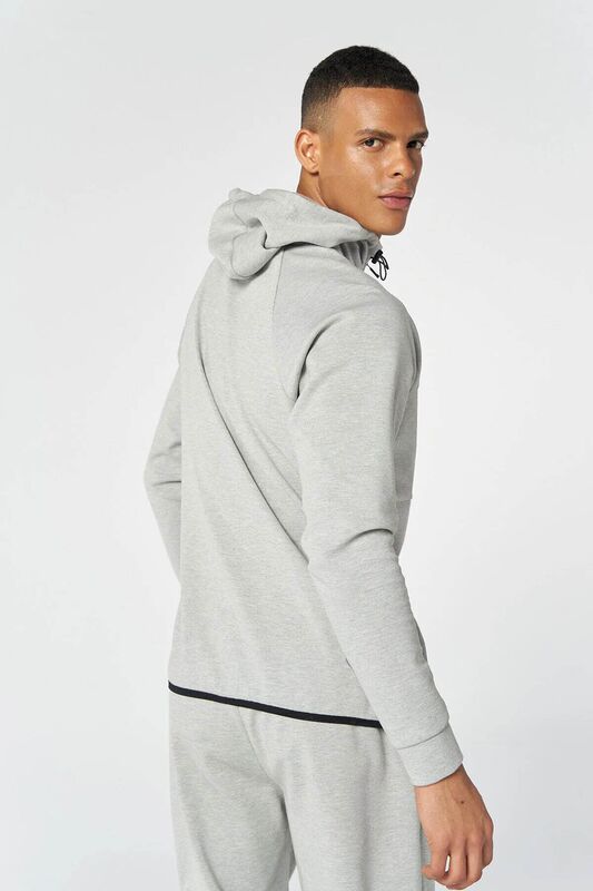 hmlT-MT INTERVAL ZIP HOODIE Erkek Gri Sweatshirt - 921647
