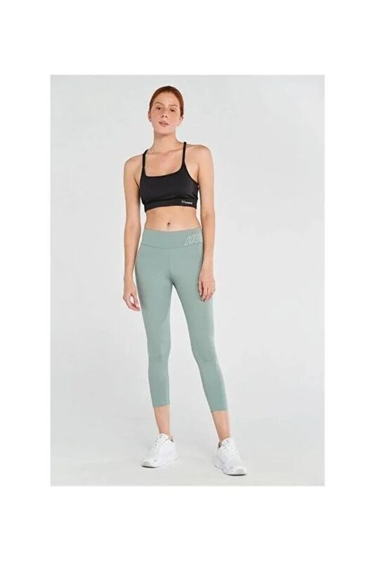 hmlT-TE APEX MID WAIST 7/8 TIGHTS Kadın Yeşil Tayt - 931680-2001
