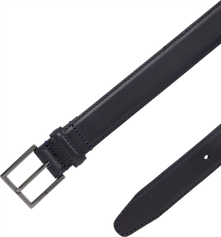 Tommy Hilfiger - HUDSON LEATHER 3.0 Erkek Mavi Kemer - AM0AM13379