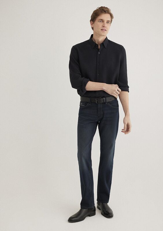 HUNTER Erkek Koyu Mavi Denim Pantolon - M00202