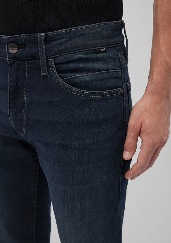 HUNTER Erkek Koyu Mavi Denim Pantolon - M00202