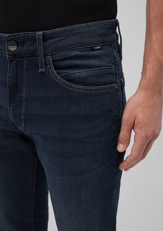 HUNTER Erkek Koyu Mavi Denim Pantolon - M00202