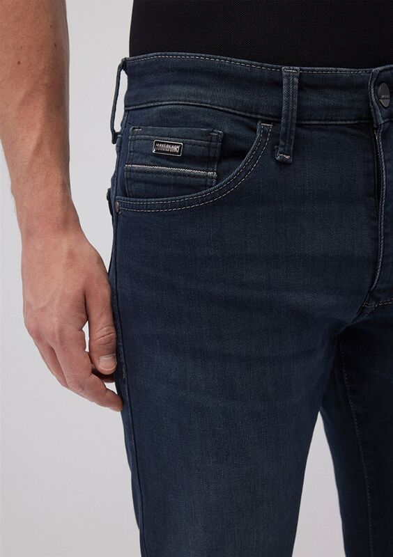 HUNTER Erkek Koyu Mavi Denim Pantolon - M00202