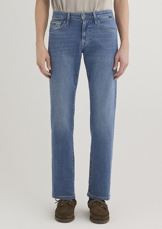 HUNTER Erkek Mavi Denim Pantolon - M00202