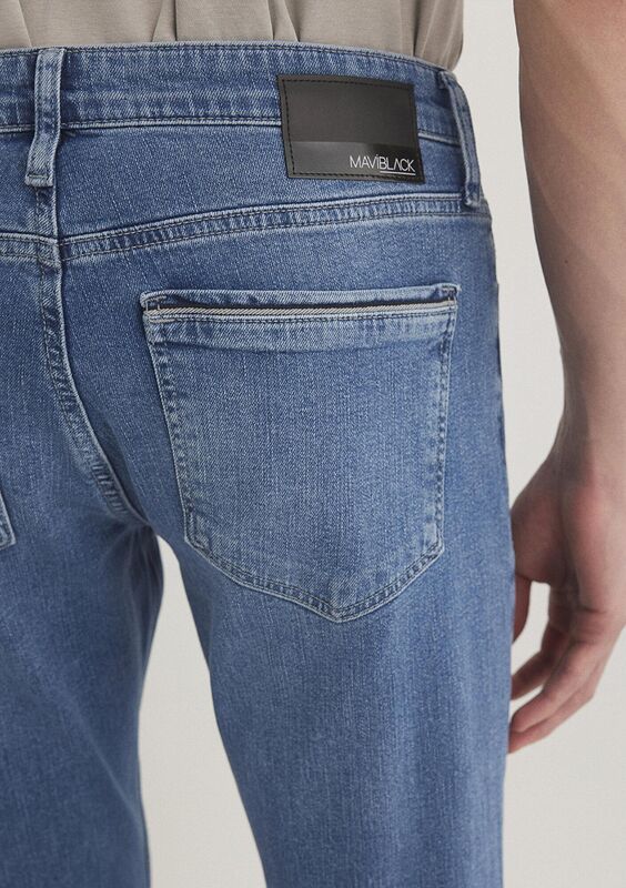 HUNTER Erkek Mavi Denim Pantolon - M00202