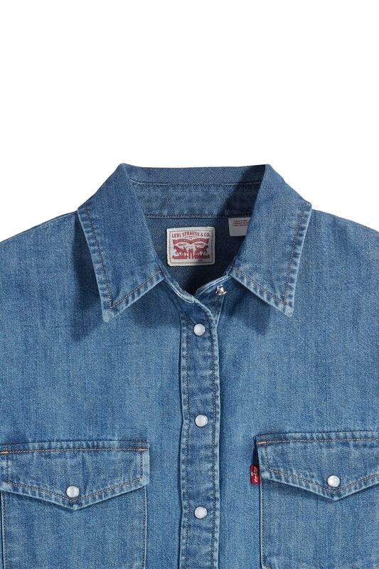 ICONIC WESTERN OLD 517 BLUE 2 Kadın Mavi UK Gömlek - 16786