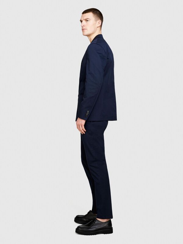 İki Düğmeli Slim Fit Ceket Erkek Lacivert Ceket - 324P2FBHSW01J