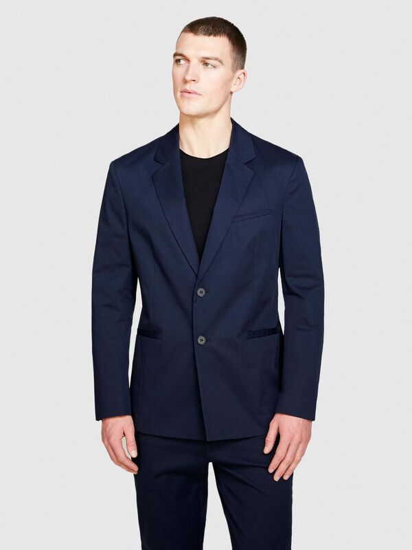 İki Düğmeli Slim Fit Ceket Erkek Lacivert Ceket - 324P2FBHSW01J